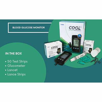 i-Sens Cool Blood Glucometer with Test Strips 50's - Black - Blood Glucose Monitors/Strips