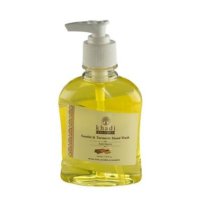 Khadi Shuddha Hand Wash - Sandal & Turmeric 210 ml - Hand Wash & Soaps