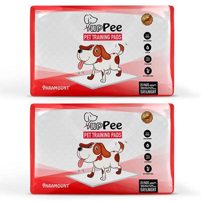 PupPee Pet Training Pads (M) (60 x 45 cm) (Pack of 2 x 25's) 1's - Pet Grooming