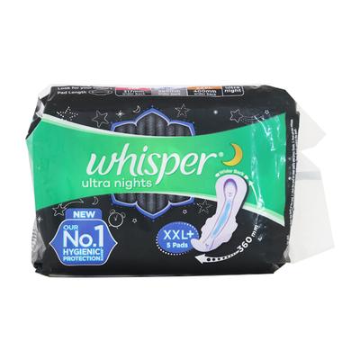 Whisper Ultra Nights Wings Sanitary Pads (XXL Plus) 5's - Sanitary Napkins