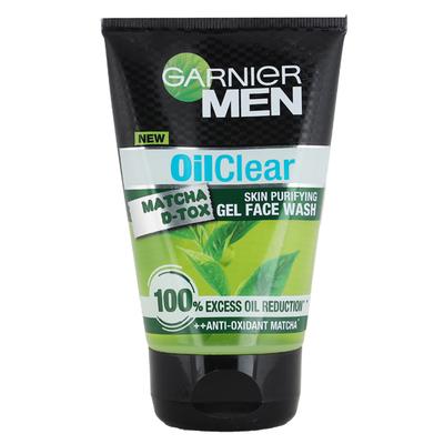 Garnier Men Oil Clear Skin Purifying Gel Face Wash - Matcha D-Tox 100 gm - Face Wash & Cleansers