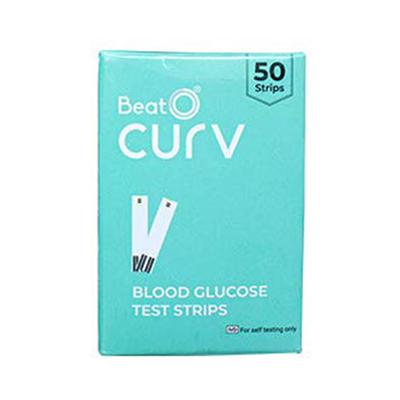 BeatO Curv Blood Glucose Test Strips 50's - Blood Glucose Monitors/Strips