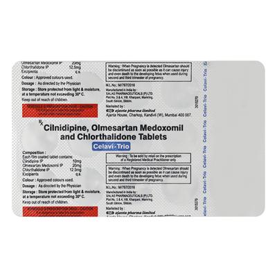 Celavi Trio Tablet 15's - Hypertension-Ang