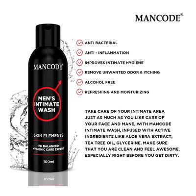 Mancode Men's Intimate Wash 100 gm - Intimate Care