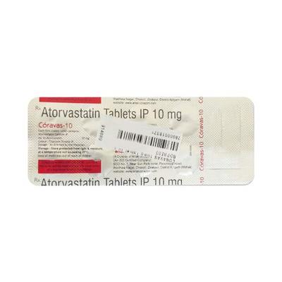 CORAVAS 10mg Tablet 10's - High Cholesterol-Dys