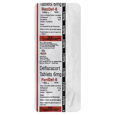 RENDEF 6 Tablet 10's - Immune Suppression