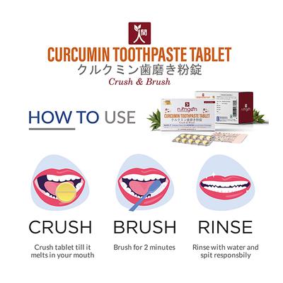 Ningen Sugar Free Curcumin Toothpaste Tablet 100's - Herbal Dietary Supplement