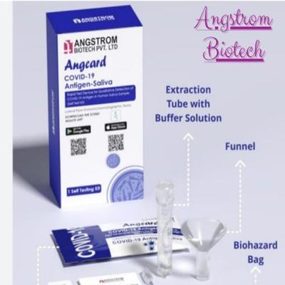 Angcard COVID-19 Antigen Saliva Self Testing Kit - Health Monitoring Devices