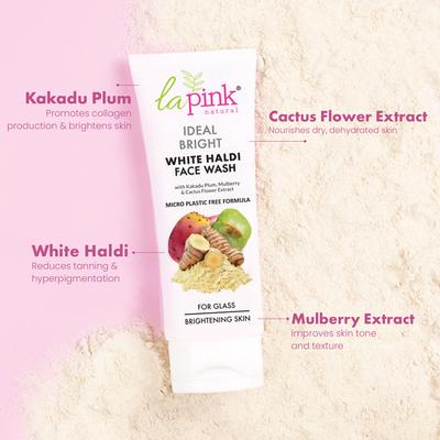 La Pink Ideal Bright White Haldi Face Wash 100 ml - Face Washes