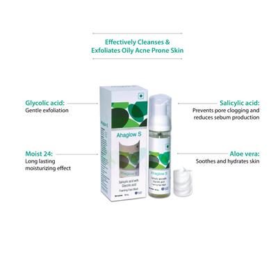 Ahaglow S Foaming Face Wash 60ml - Face Wash & Cleansers