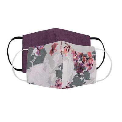 Faballey Lavender 3 Ply Balloon Reusable Mask Set (2 Pcs) - Face Mask