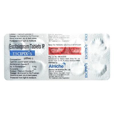 ESCIPIX 5mg Tablet 10's - Depression-Ant