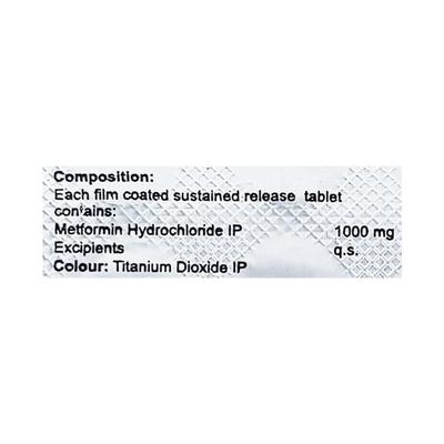 METNYLE 1000mg Tablet 10's - Diabetes-Ant