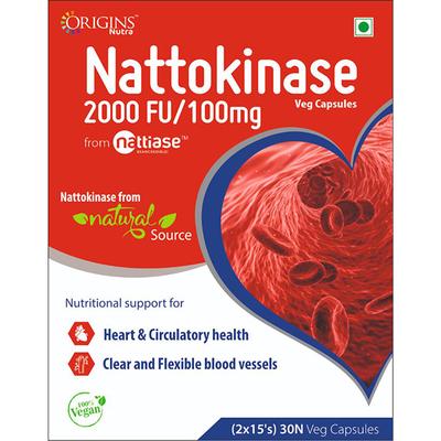 Origins Nutra Nattokinase 2000 FU/100 mg Veg Capsule (Pack of 2 x 15's) - Multi-Vitamins