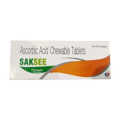 SAKSEE PINEAPPLE FLAVOUR Chewable Tablet 10's - Supplements-Vic
