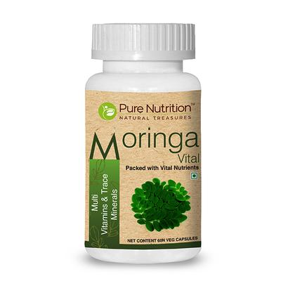Pure Nutrition Moringa Vital Veg Capsule 60's - Herbal Dietary Supplement