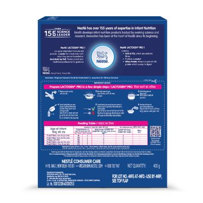 Nestle Lactogen Stage 1 (Upto 6 Months) Powder 400 gm (Refill Pack) - Baby And Infant Supplements