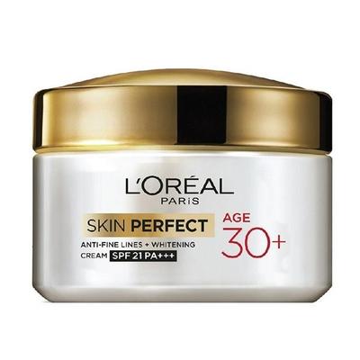 L'Oreal Skin Perfect Anti-Fine Lines+Whitening Cream Age 30+ 50 gm - Dark Circle & Wrinkle Busters