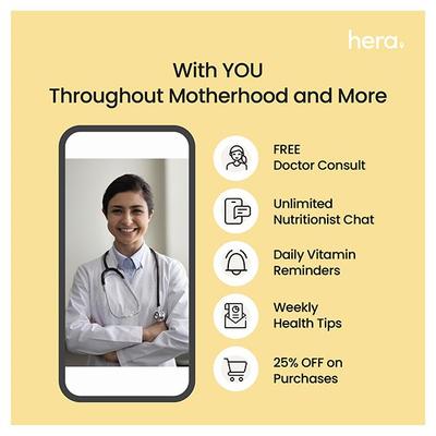 Hera Mama Milk Booster Powder - Yummy Chocolate Almond 300 gm - Nutritional Supplement