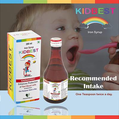 HealthBest Kidbest Haematinic Syrup 200 ml - General Health