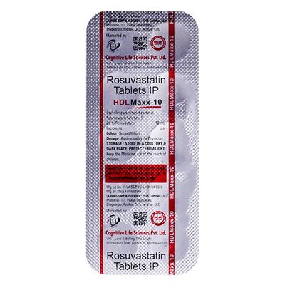 HDL MAXX 10mg Tablet 10's - High Cholesterol-Dys