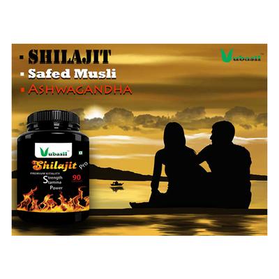 Vubasil Shilajit Pro Capsule (Pack of 4 x 90's) - Health Products