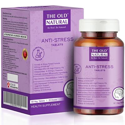 The Old Natural Anti Stress Veg Tablet 60's - Pain Relief (Ayush)