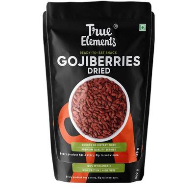 True Elements Dried Gojiberries 125 gm - Nutritional Bars