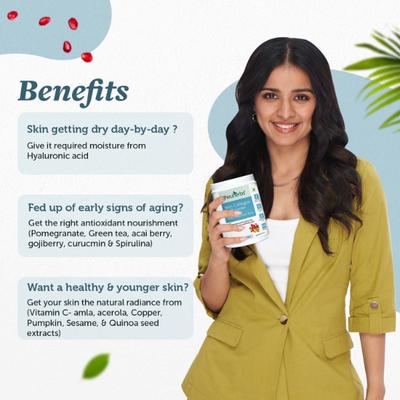 Neuherbs Skin Collagen Booster Powder with Hyaluronic Acid 210 g - Hair & Skin