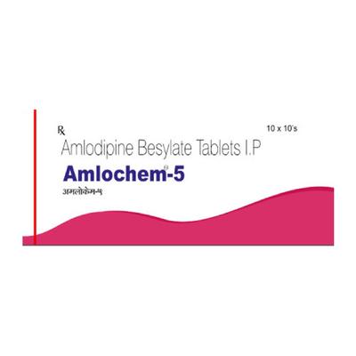 AMLOCHEM 5mg Tablet 10's - Hypertension-Cal