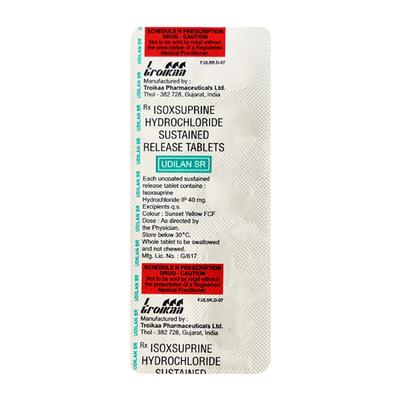 Udilan SR Tablet 10'S - Peripheral Hypertension-Per