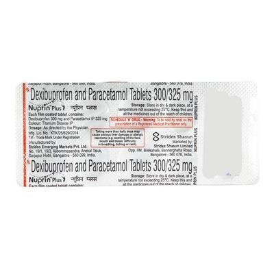 Nuprin Plus Tablet 10'S - Pain relief-Nsa