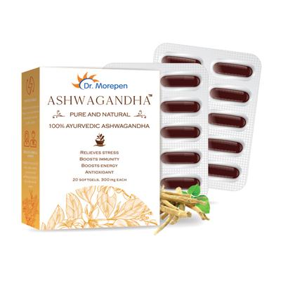 Dr. Morepen Ashwagandha 300 mg Capsule 20's - Ashwagandha