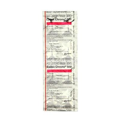 Epilex Chrono 500mg Tablet 10'S - Epilepsy/Convulsion-Ant