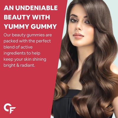 CF Biotin 10000mcg Gummies - Strawberry & Orange Flavour 30's - Hair & Skin