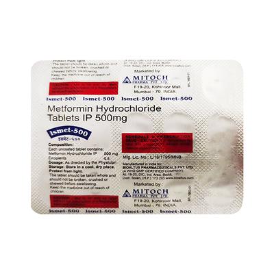 ISMET 500 Tablet 15's - Diabetes-Ant