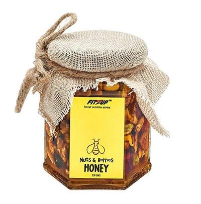 Fitzup Nuts & Berries Honey 350 gm - Honey