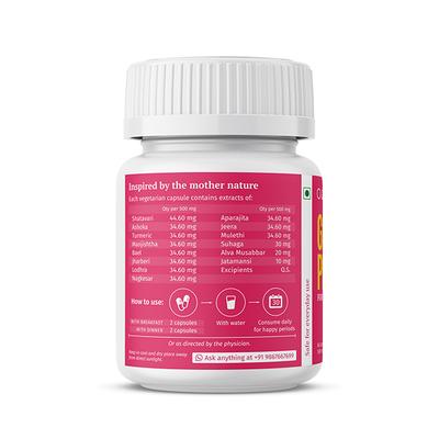AADAR Good Period for Happy Cycles 500 mg Capsule (Pack of 3 x 60's) - Health Products