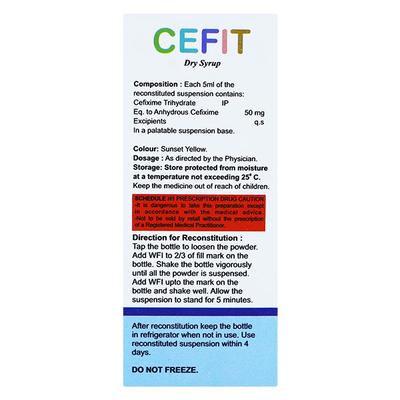 CEFIT Dry Syrup 30ml - Bacterial Infections-Cep