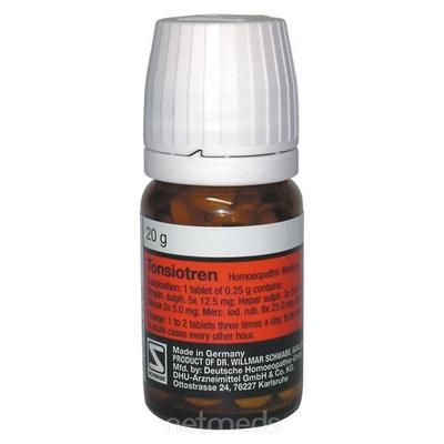 Dr Willmar Schwabe Germany Tonsiotren Tablet 20 gm - Speciality Medicine