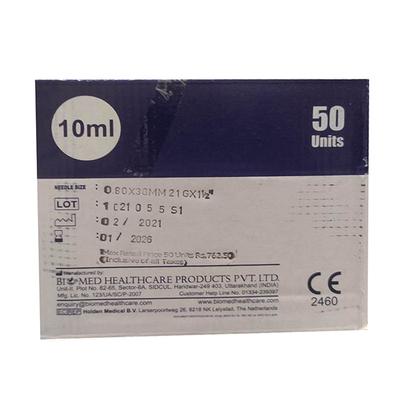 Mr. Inject Disposable Syringe 10 ml with Needle 21G 50's - Surgical Instruments