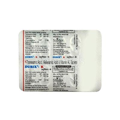 Dubix K Tablet 10'S - Bleeding Disorders-Hae