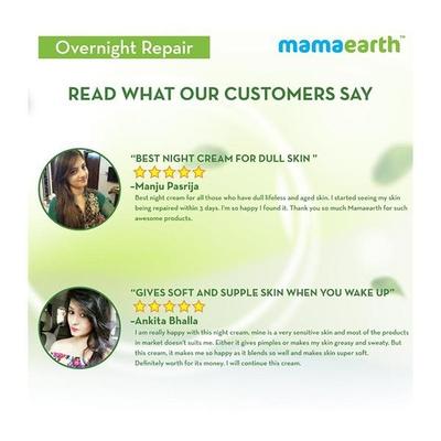 Mamaearth Overnight Repair Night Cream 50 gm - Face Creams