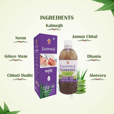 Axiom Aloevera Diabetes Juice - COD -32 1 litre - Ayurvedic Juices