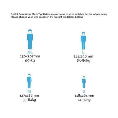 Dettol Cambridge Basic N95 Mask - Anti Virus, Reusable & Washable (Navy Blue, L) - Face Mask