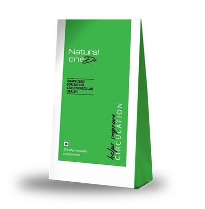 Natural oneDr Grape Seed For Better Cardiovascular Health Tasty Chewable Supplement 30's - Vital Health