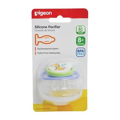 Pigeon Silicone Pacifier Step 3 - Giraffe - Pacifiers & Teethers