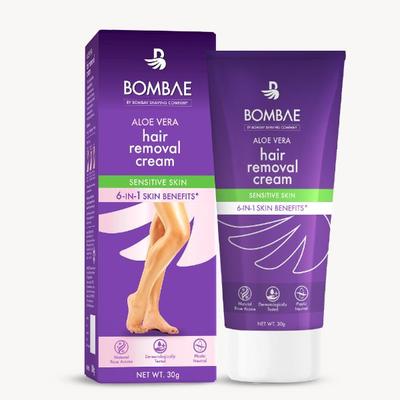 Bombae 6 in 1 Hair Removal Cream - Aloe Vera 30 gm - Shaving & Hair Removal