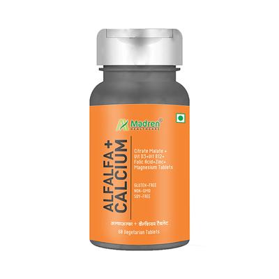 Madren Healthcare Alfalfa + Calcium Veg Tablet 60's - General Health