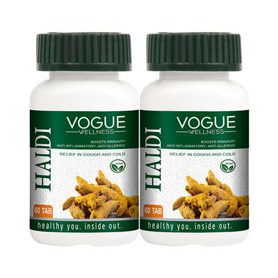 Vogue Wellness Haldi Tablet (Pack of 2 x 60's) - Pure Herbs